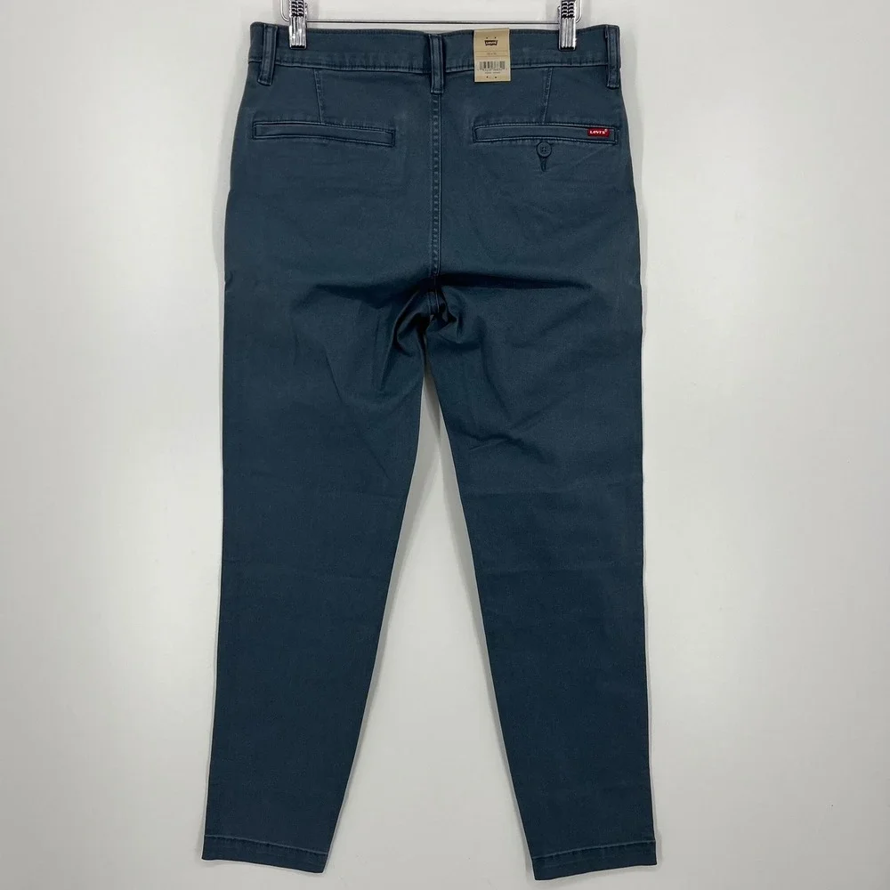 Levis XX Chino Standard Taper Pants Mens 30x32 Slate Blue Stretch 85226-0063 NWT